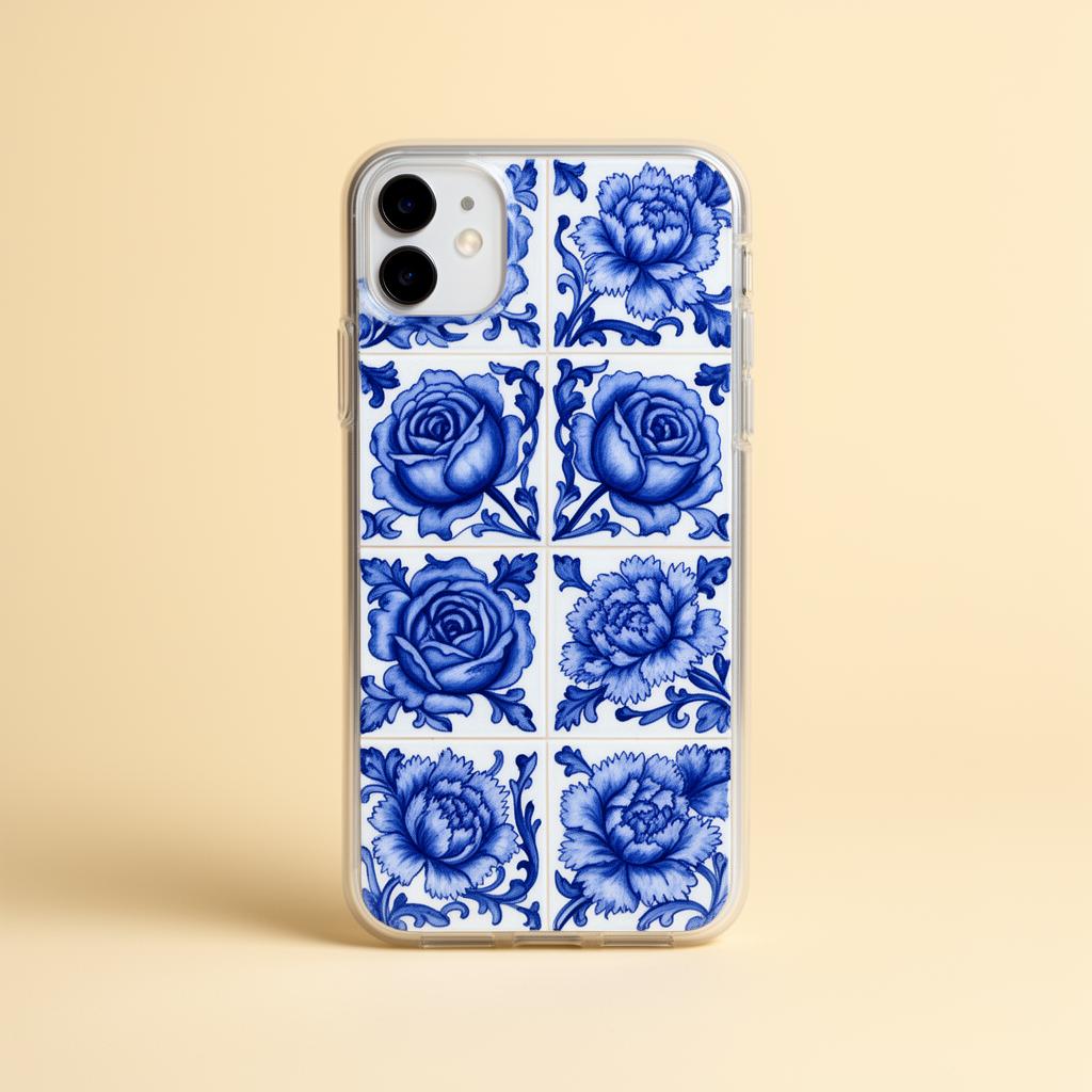 Capa Azulejo Floral