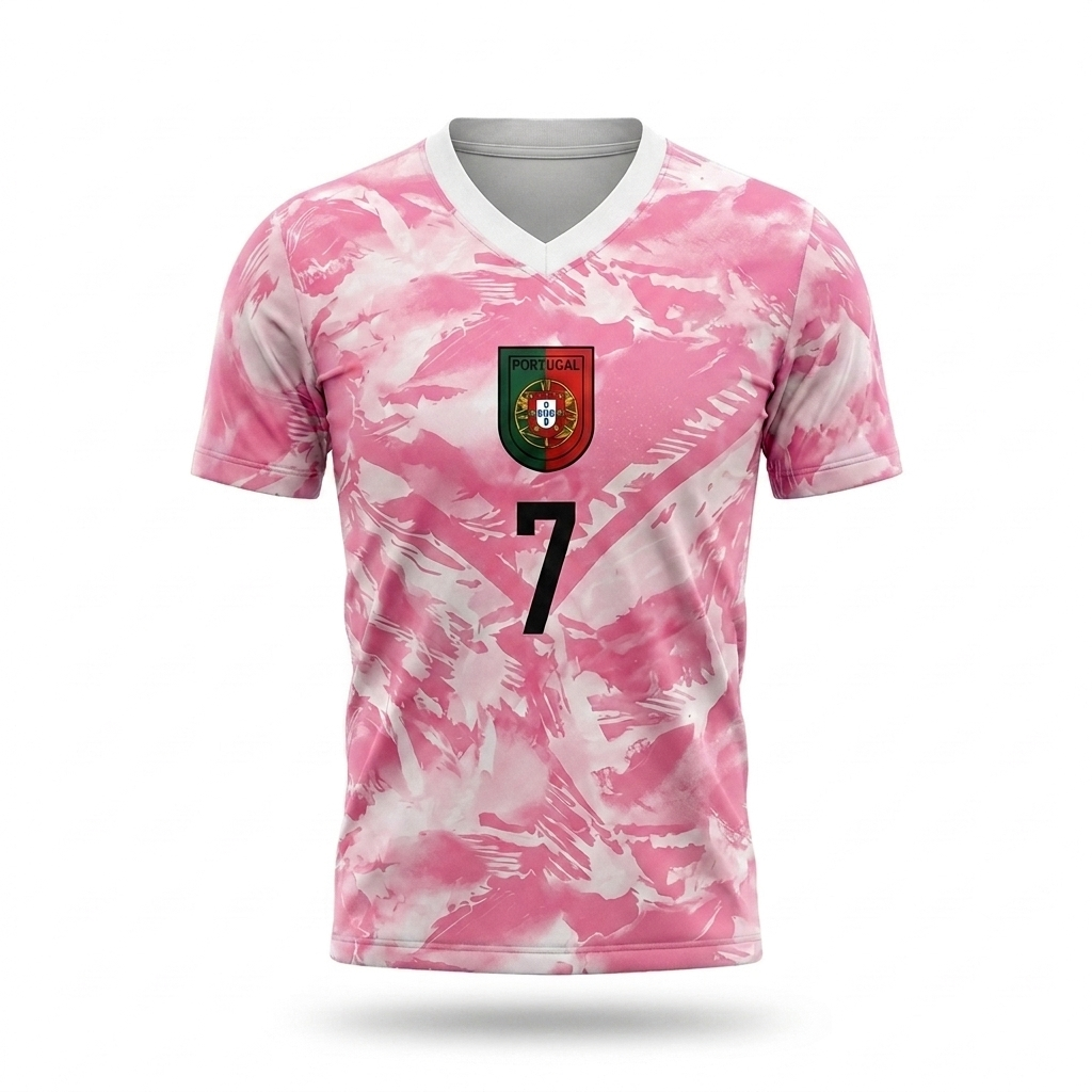 Camisola Portugal - Rosa